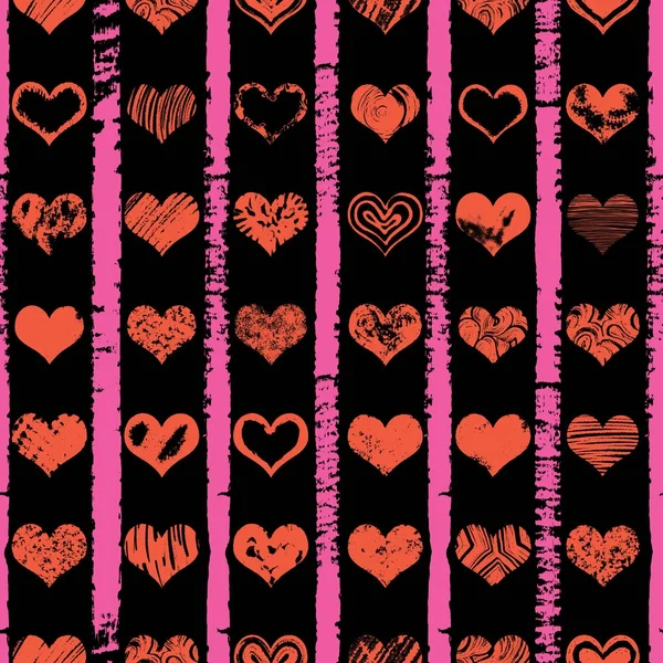 Modèle sans couture Saint-Valentin. Motif textile ou impression de papier d'emballage . — Image vectorielle