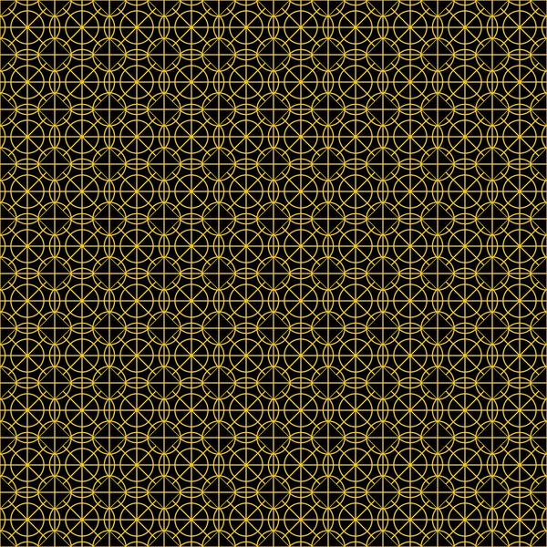 Patrón geométrico abstracto con oro — Vector de stock