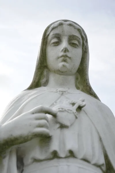 Het hart van de Maagd Maria standbeeld. — Stockfoto