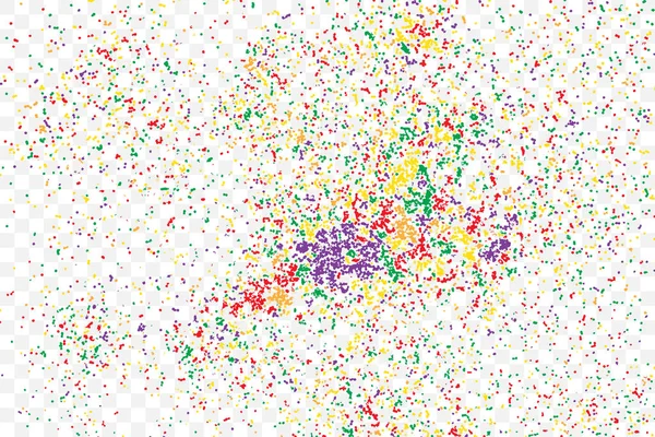 Kleurrijke explosie van confetti. — Stockvector