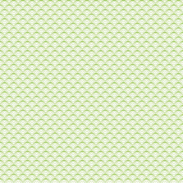 Patrón sin costuras en color verde hecho de círculos . — Vector de stock