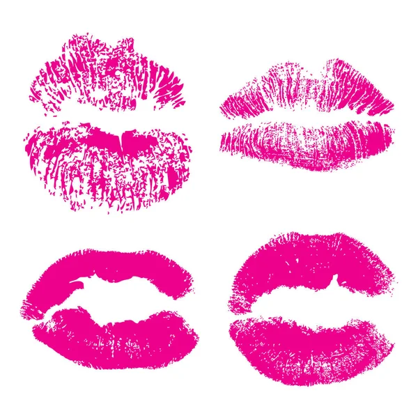 Conjunto de moda belleza mujer labios — Archivo Imágenes Vectoriales