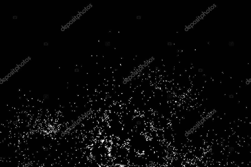 Abstract grainy texture isolated on black background. — Stock Vector