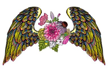 Süslü moda kanatları 