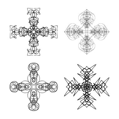 Kutsal geometri tasarım kümesi 