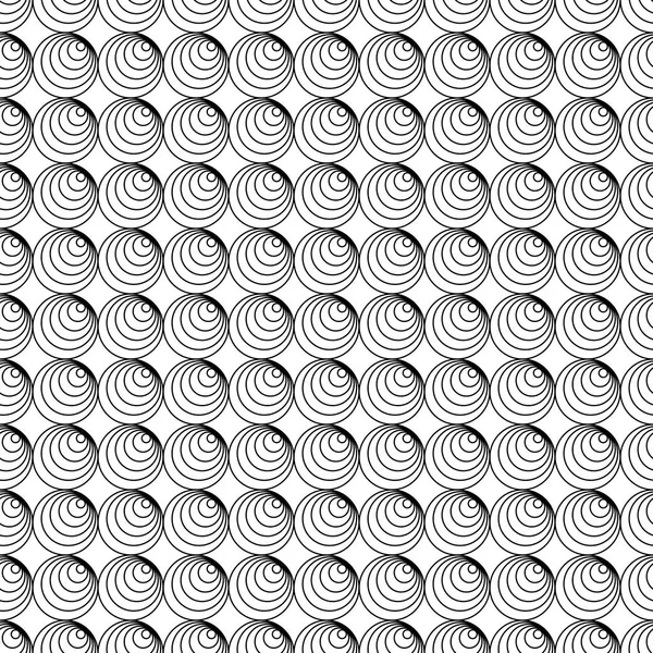 Seamless Circle Pattern Abstract Circular Minimal Texture Background Contemporary Textile — Stock Vector