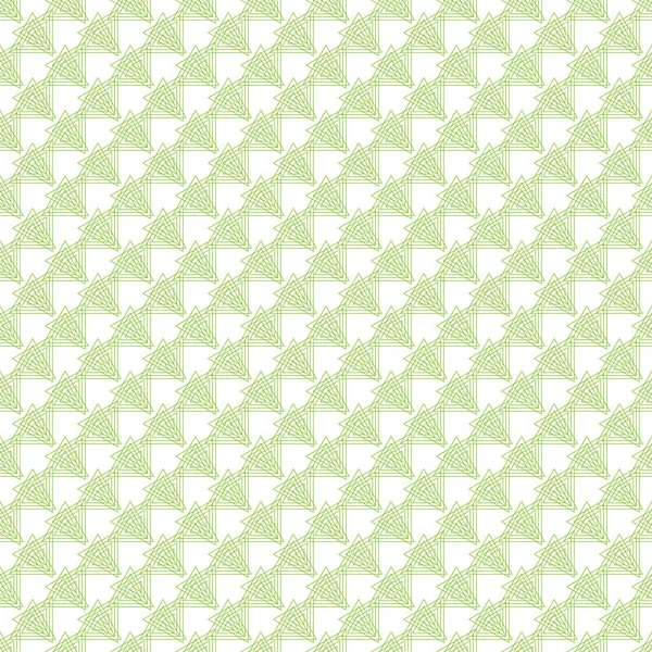 Naadloze Geometrische Patroon Groene Kleur Gemaakt Van Dunne Plat Trendy — Stockvector