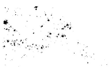 Grenli soyut doku beyaz zemin üzerinde. Sprey boya, bırak. Beyaz arka planda siyah mürekkep darbe patlama. Beyaz arka planda siyah mürekkeple hat sıçramak. Vektör.