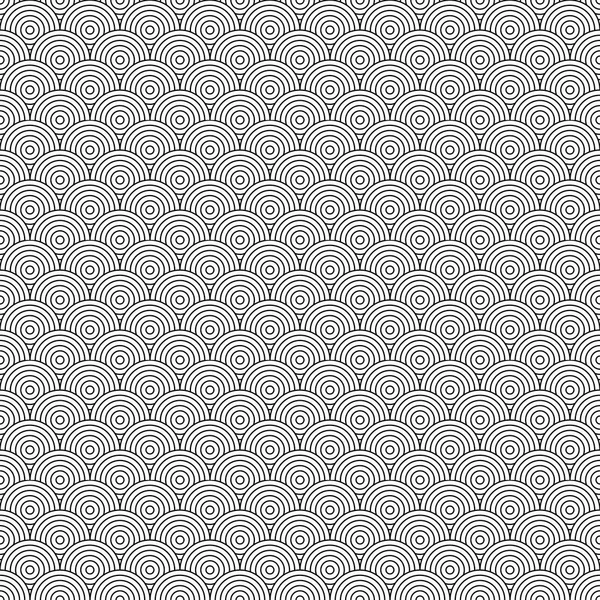 Naadloos Cirkel Patroon Abstracte Minimale Textuur Achtergrond Hedendaagse Textiel Ornament — Stockvector