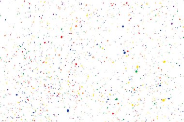 Konfeti renkli rasgele patlama. Beyaz backgr izole