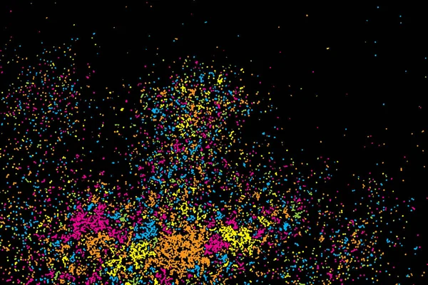 Explosion colorée de confettis. Paillettes granuleuses et saupoudrer. A — Image vectorielle
