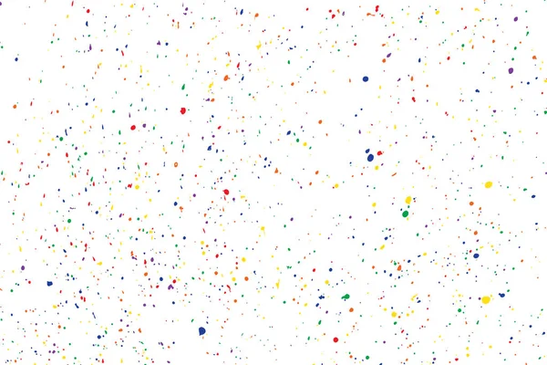 Explosion aléatoire colorée de confettis. Isolé sur fond blanc — Image vectorielle