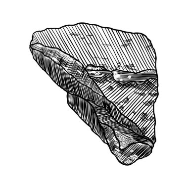 Mücevher, pırlanta ve mineral tasarım. Yarım yamalak mineral ve elle çizilmiş 