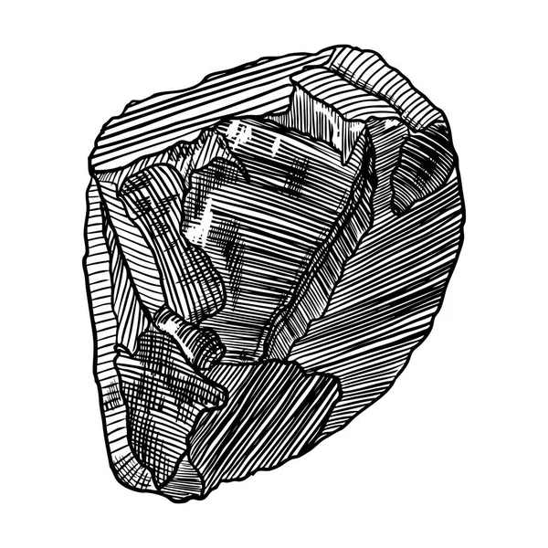 Zlatá skála nebo nugget. Stone prill sutiny. Kouzelný 3D foto krystal. Earth ma — Stockový vektor
