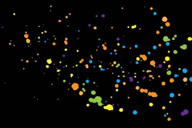 Soyut patlama. Suluboya, mürekkep Isola bulutu mürekkep sprey