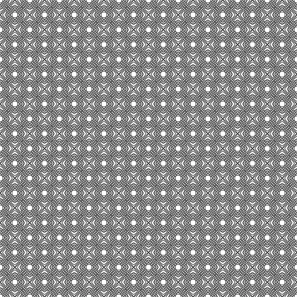Naadloze oppervlaktepatroon met symmetrische geometrische vierkante ornamen — Stockvector