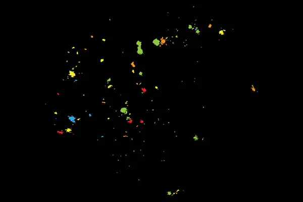 Абстрактна кольорова ілюстрація сплеск на чорному тлі. Барвисті — стоковий вектор