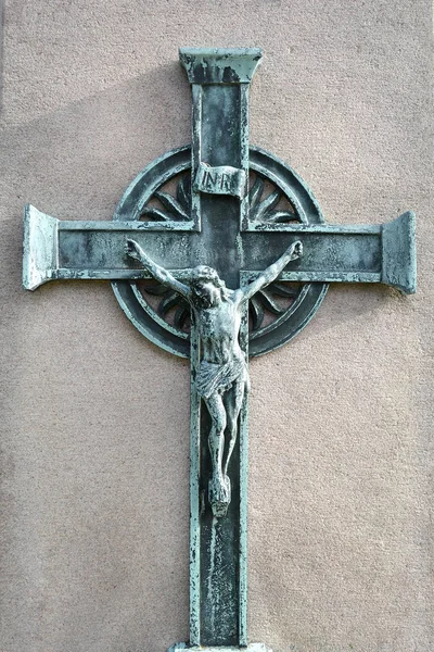 Statue von Jesus Christus, dem Sohn Gottes, Osterhintergrund wieder auferstehen — Stockfoto