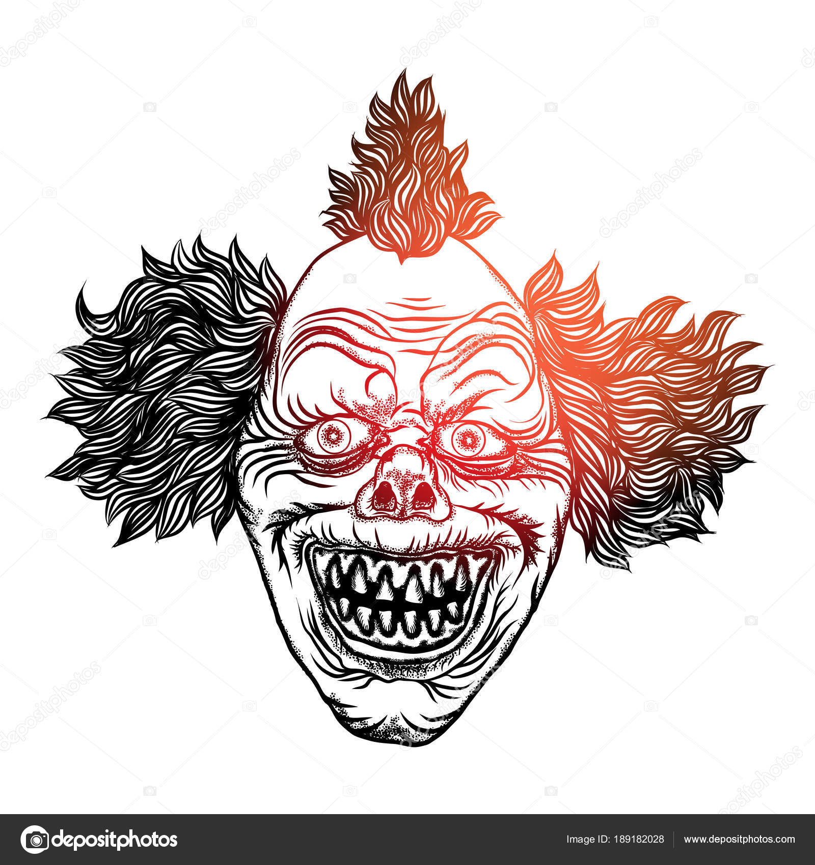 Evil Clown Head by loner654 on DeviantArt