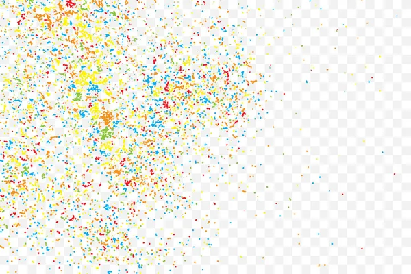 Colorful explosion of confetti. Colored glitter and sprinkles. G — Stock Vector