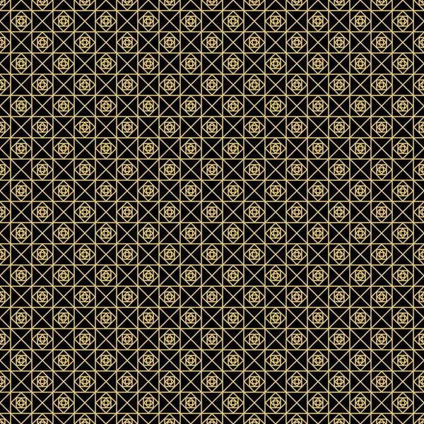 Texture moderne et élégante en or avec losange ou carrés. Sans couture ti — Image vectorielle