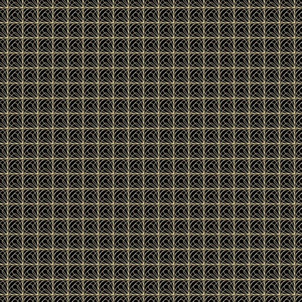 Moderne stijlvolle gouden textuur met ruit of vierkantjes. Naadloze ti — Stockvector