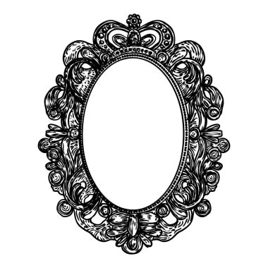 Yuvarlak yuvarlak çiçekli mandala klasik dekoratif Barok ya da