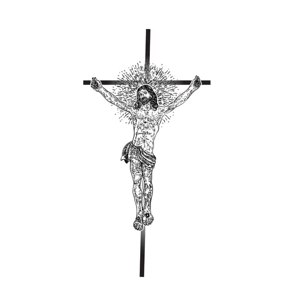 Hombre Jesús Cristo Crucificado En La Cruz De Dibujos Animados La Religión  Católica Ilustración Vectorial Ilustraciones Svg Vectoriales Clip Art  Vectorizado Libre De Derechos Image 62359443