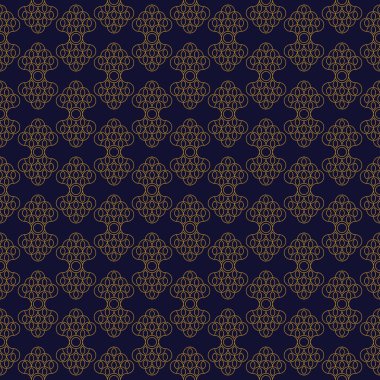 Lüks geometrik şablon arka planı modaya uygun doğrusal tarzda. Baskı için harika. 1920 'lerin Vintage Art Deco' su kusursuz desen. Dekoratif paket tasarımı, duvar kağıdı, siyah ve altın rengi. Vektör.