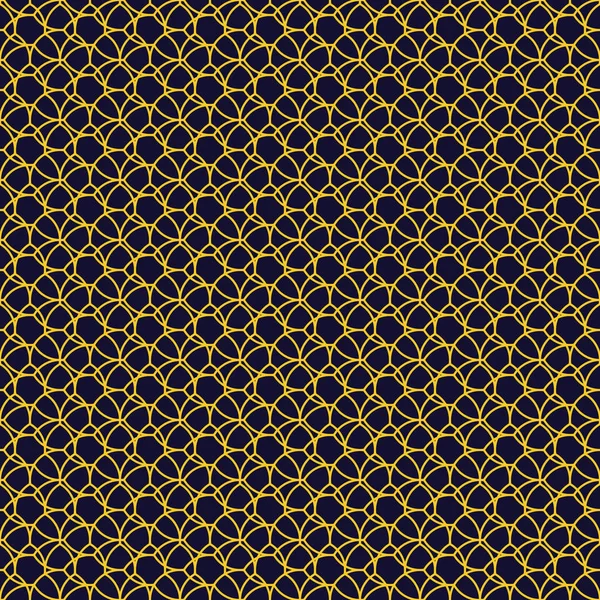 Luxury geometric pattern background in trendy linear style. Great for print. 1920's Vintage Art Deco seamless pattern. Decorative package design, wallpaper, in black and gold color. Vector. — Stock Vector