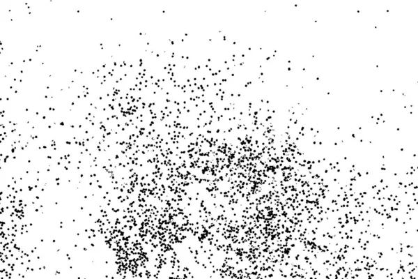 Plantilla de textura sucia Grunge en blanco y negro. Polvo desordenado sobre la superficie — Archivo Imágenes Vectoriales