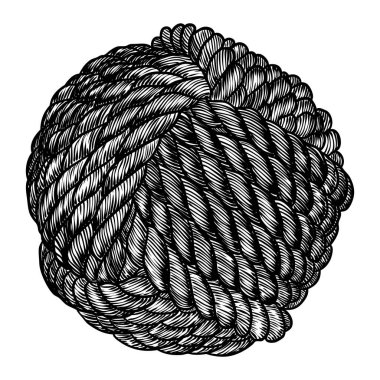 Dekoratif top elle çizilmiş. Soyut sihirli top ya da gizem