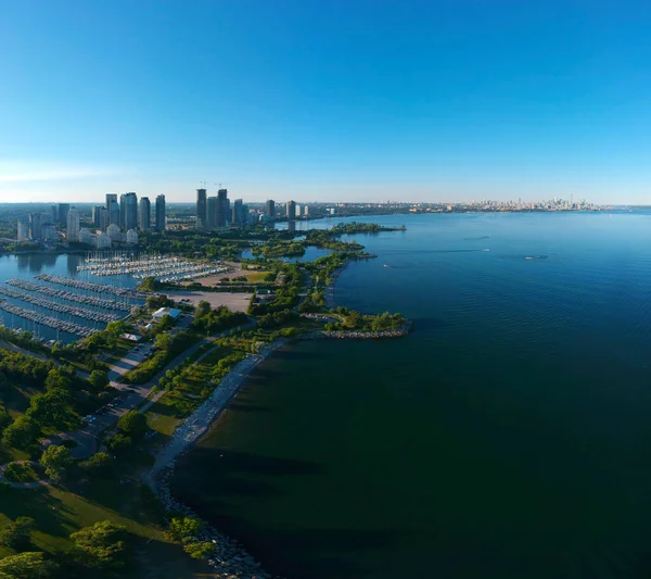 Panorama Norte Americano Incrível Humber Bay Shores Park Cidade Espaço — Fotografia de Stock