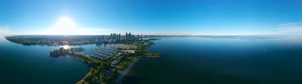 Panorama Norte Americano Incrível Humber Bay Shores Park Cidade Espaço — Fotografia de Stock