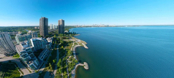 Vista Artística Criativa Humber Bay Shores Park Vista Cidade Espaço — Fotografia de Stock