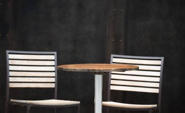 ile metal arka plan ayarlamak boş açık masa