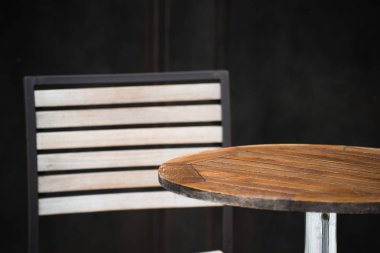 ile metal arka plan ayarlamak boş açık masa