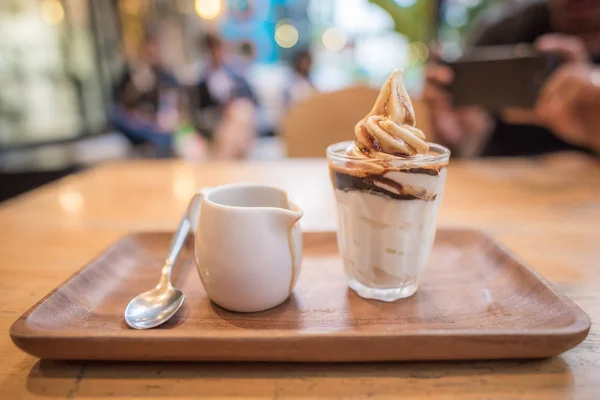 Affogato ice cream recipe — Stock Photo, Image