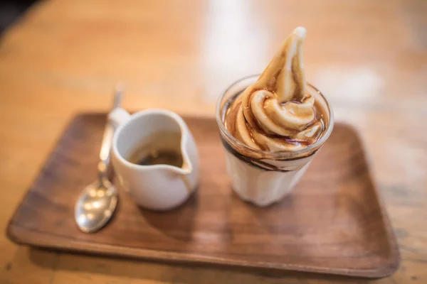 Affogato lody przepis — Zdjęcie stockowe