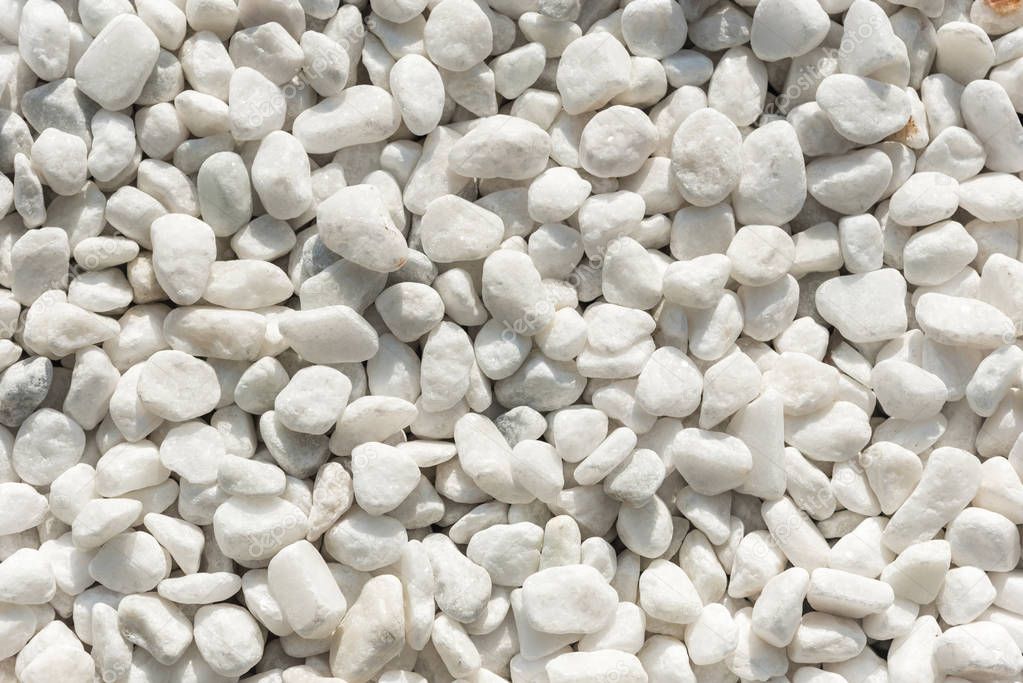 natural white round pebble stone