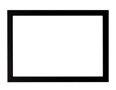 Yatay boş fotoğraf çerçevesi izole beyaz arka plan üzerinde