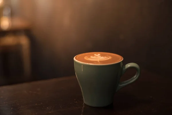 Ceramic cup of hot coffee — Stock Photo, Image