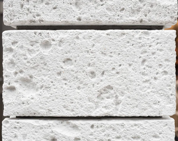 Biały cegła kamienia tekstura — Zdjęcie stockowe