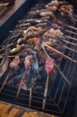 Japon geleneksel Barbekü Izgara