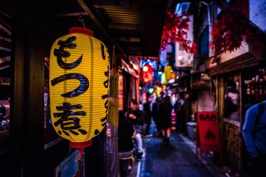 Japon sokak gıda omoide yokocho shinjuku tokyo Japonya, p