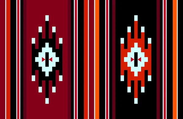 Geleneksel semboller el yapımı Vintage halı desen dokuma