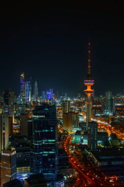 Gece vakti, Kuwait City kalbinde