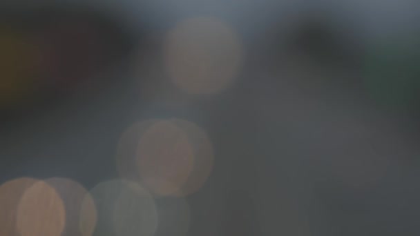 Bokeh De la lumière de la voiture sur la route de la circulation, Uhd 4K Stock Footage 