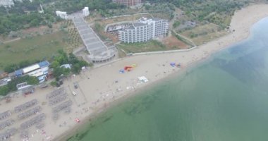 Beyaz Beach yukarıda hava uçuş