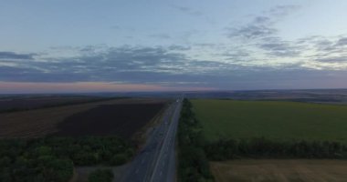 Bir trafik yönlendirmenin havadan görünümü